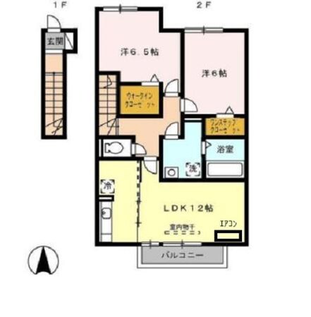 三日市駅 徒歩12分 2階の物件間取画像